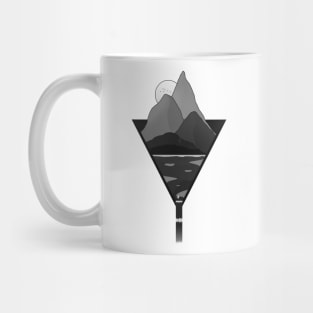Nature Overload - Graphic Design Black And White Mug
